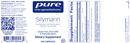 silymarin pure encapsulations label