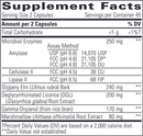 similase sensitive stomach (integrative therapeutics) supplement facts