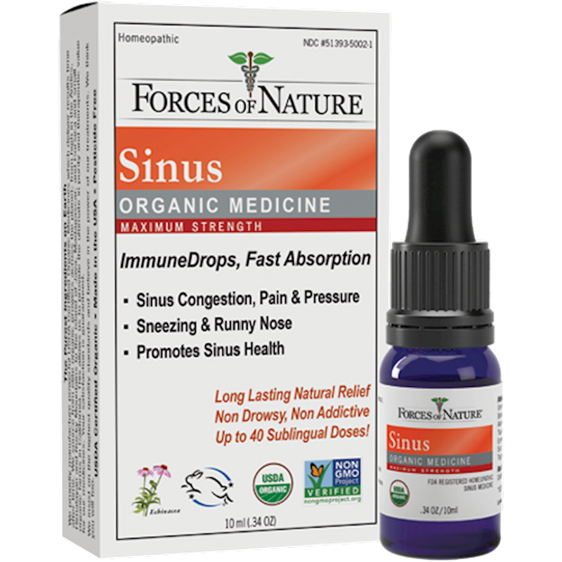 Sinus Maximum Strength Organic (Forces of Nature) Front