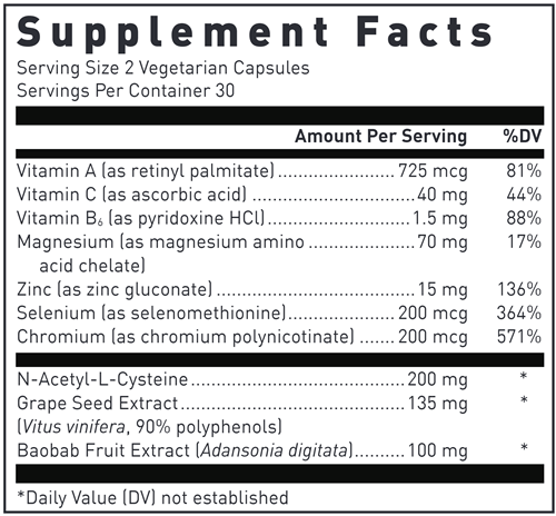 Skin Clarify Douglas Labs supplement facts