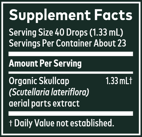 Skullcap Herb 1oz (Gaia Organics®) (Gaia Herbs) supplement facts