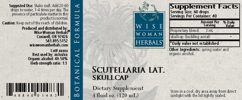 Skullcap 4oz Wise Woman Herbals products