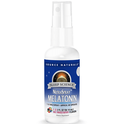 sleep science melatonin nutraspray source naturals