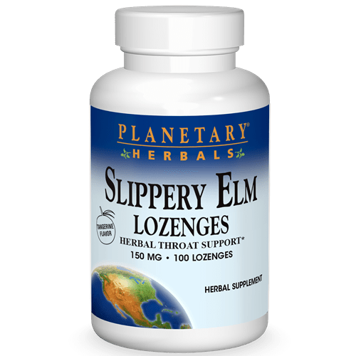 Slippery Elm Tangerine Lozenges (Source Naturals) Front
