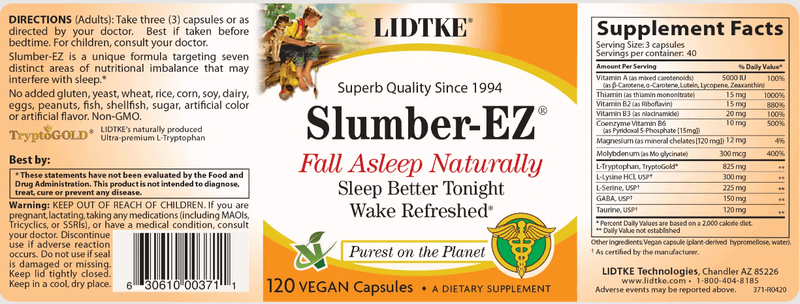 Slumber-EZ (Lidtke) Label