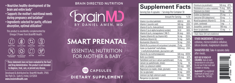 Smart Prenatal (Brain MD) Label