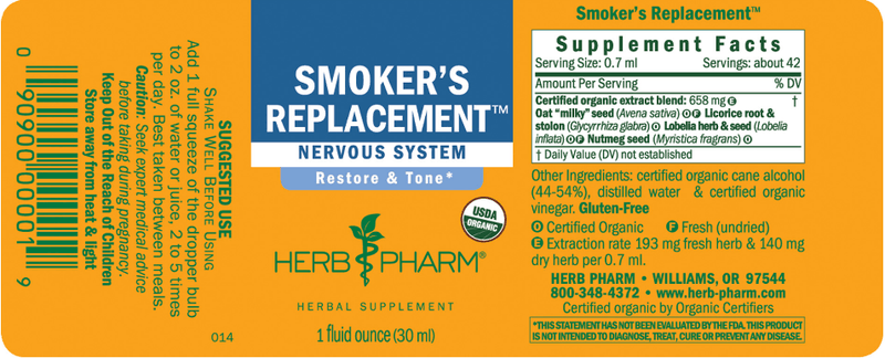 DISCONTINUED - Smoker's Replacement (Herb Pharm)