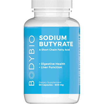 Sodium Butyrate 600 mg (BodyBio) Front