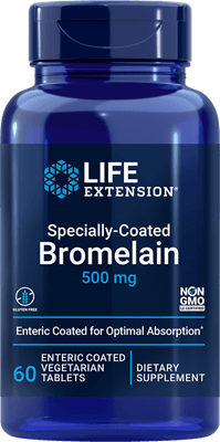 Specially-Coated Bromelain (Life Extension) Front