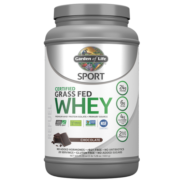 Sport Certified Whey Protein Chocolate (Garden of Life Sport) Front