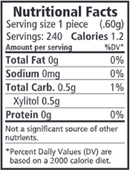 spry berry blast mints xlear nutrition facts