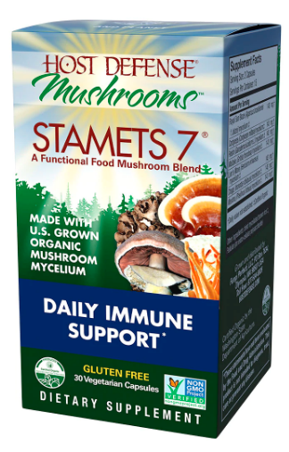Stamets 7 CAPSULES - Host Defense Mushrooms 30ct Front