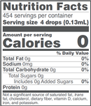 stevia extract liquid (protocol for life balance) nutrition facts