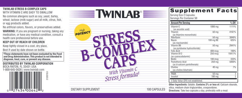 buy stress b-complex caps twinlab