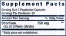 strontium caps (life extension) supplement facts