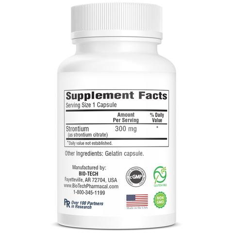 Strontium Citrate (Bio-Tech Pharmacal) Supplement Facts
