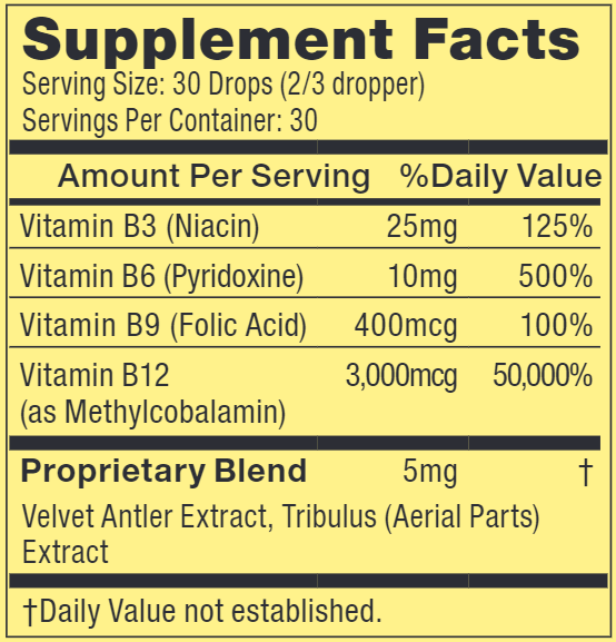 Sub-B Tropin (Bio Protein Technology) Supplement Facts