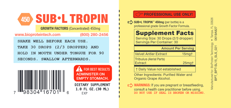 Sub-L Tropin 450 (Bio Protein Technology) Label