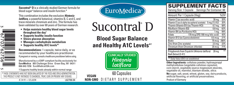 Sucontral D (Euromedica) Label