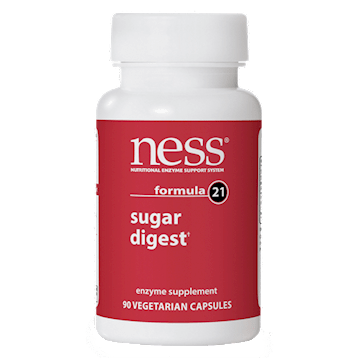 Sugar Digest Formula 21 90ct (Ness Enzymes) Front