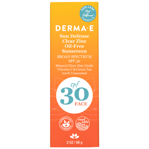 Sun Defense Clear Zinc SPF30 Face (DermaE) Front