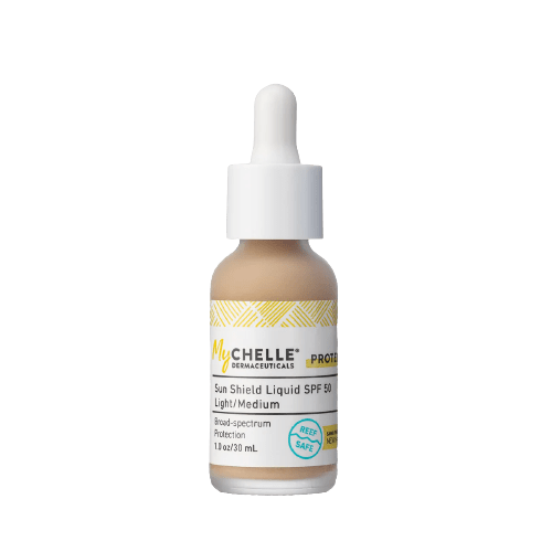 sun shield liquid tint spf 50 light medium (mychelle dermaceuticals)