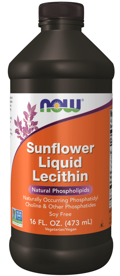 Sunflower Liquid Lecithin (NOW) Front