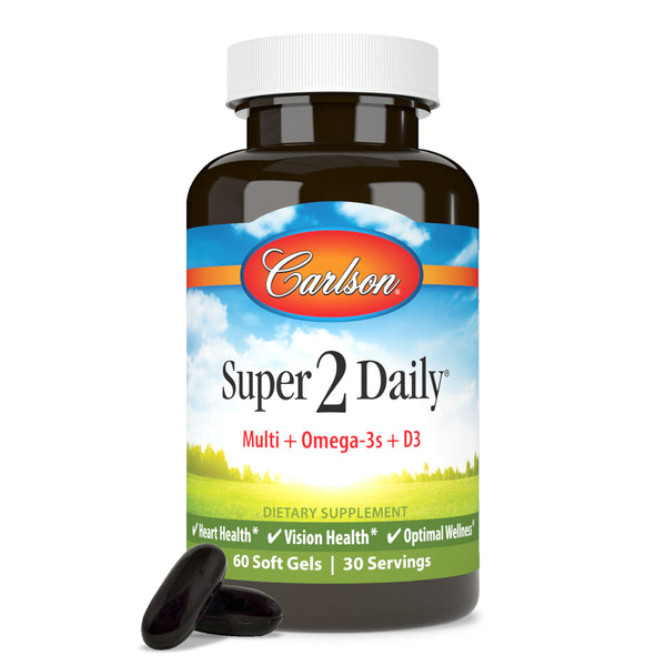 Super 2 Daily (Carlson Labs) 60ct Front