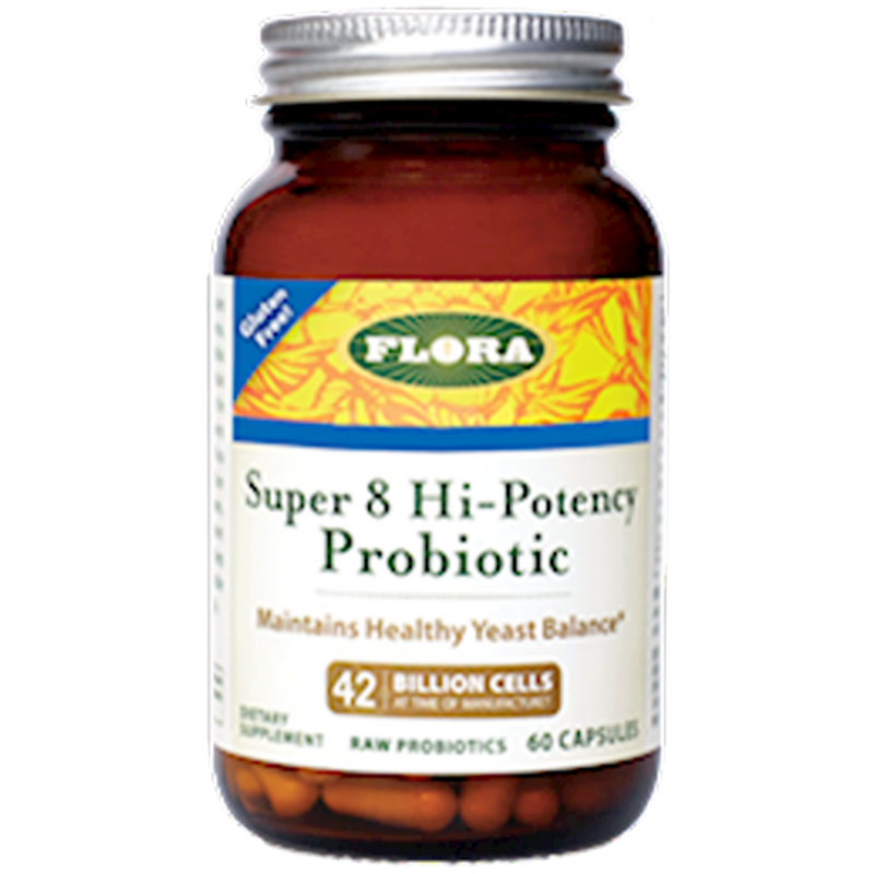Super 8 Probiotic (Flora) 60ct Front