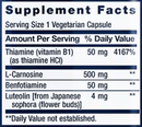 super carnosine (life extension) supplement facts
