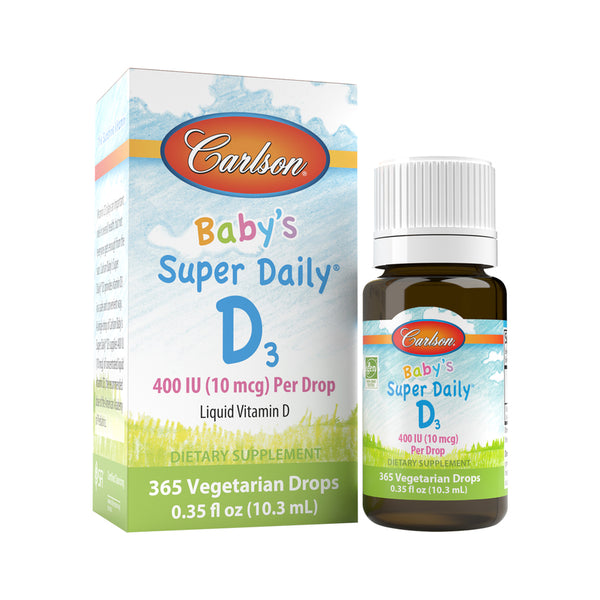 Super Daily D3 Baby (Carlson Labs) Front