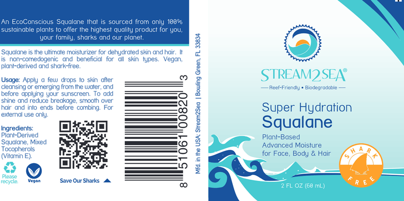 Super Hydration Squalane (Stream2Sea) Label