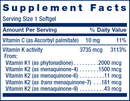 super k elite (life extension) supplement facts