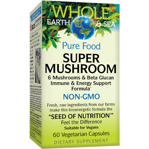 Super Mushroom (Whole Earth and Sea Natural Factors) Front