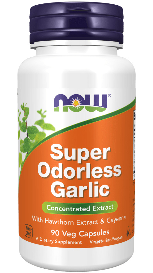 Super Odorless Garlic (NOW) Front