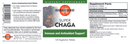 super chaga (mushroom wisdom inc.) label