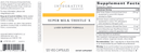 super milk thistle x (integrative therapeutics) label