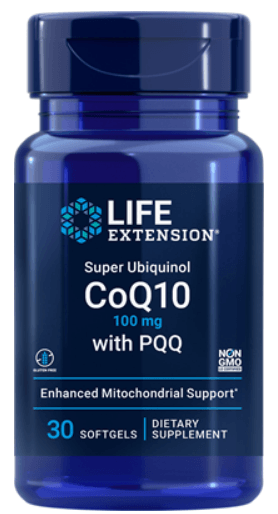Super Ubiquinol CoQ10 with PQQ (Life Extension) Front