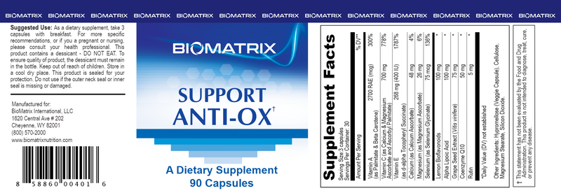 Support Anti-Ox (BioMatrix) Label