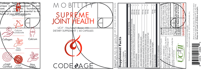 Supreme Joint Health Codeage Label