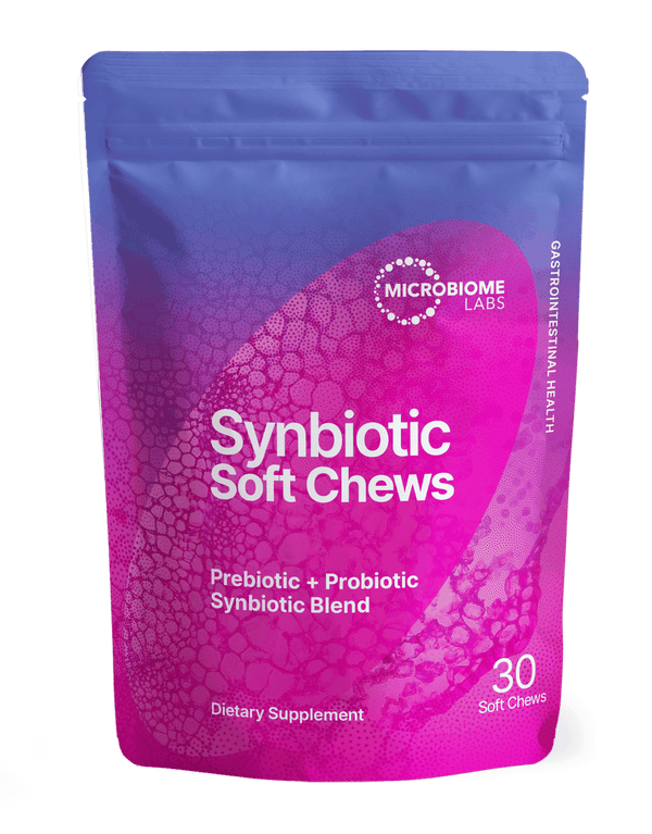 Synbiotic Soft Chews | Microbiome Labs | prebiotic + probiotic synbiotic blend
