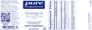 synergy k pure encapsulations label