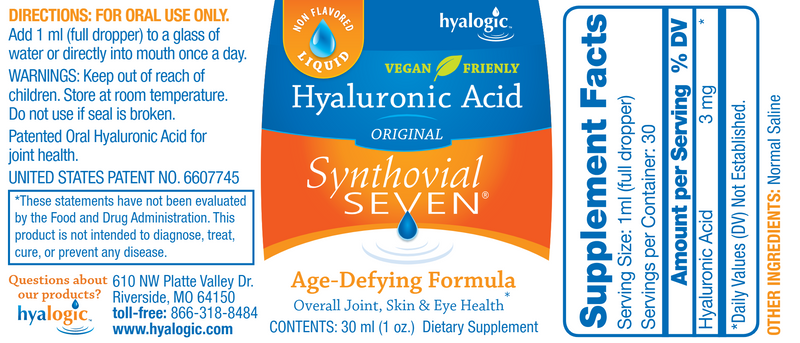 Synthovial Seven (Hyalogic) Label