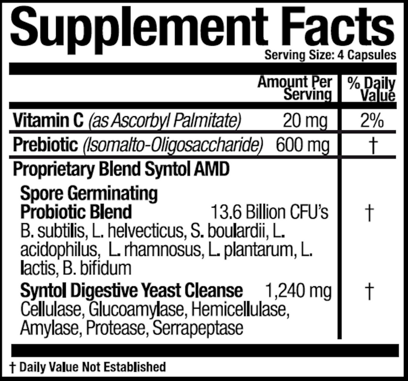 Syntol AMD (Arthur Andrew Medical Inc) Supplement Facts