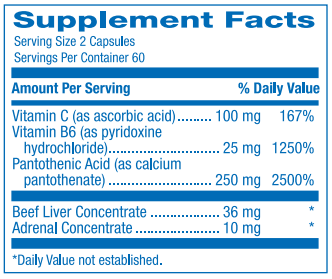 T.R.I. - ADRENOPAN (Anabolic Laboratories) 120ct Supplement Facts