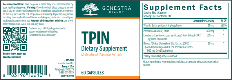 tpin pineal genestra label