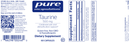 taurine 500 mg pure encapsulations label