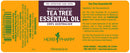 tea tree oil herb pharm label