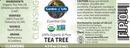 tea tree organic essential oil (garden of life) label