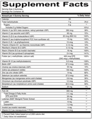 teen girl formula (smartypants vitamins) supplement facts